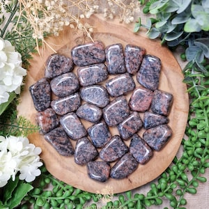 Tan Brown Granite Tumbled Stone, Crystal Gemstone Polished Natural High Quality Grade Mineral Rock Resilience Earth Power Inner Structure
