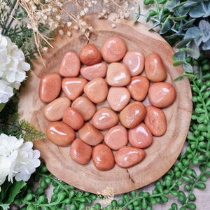 Orange Aventurine Tumbled Stone, Crystal Gemstone Polished Natural High Quality Grade Mineral Rock Peach Apricot Joyful Creation Creativity