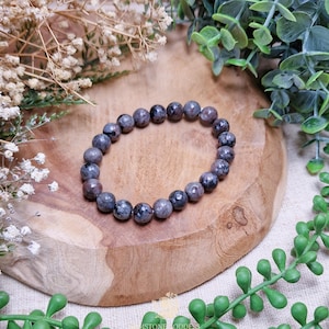 Yooperlite Bracelet 8mm Truth Emotional Clarity Intuition Inner Light Throat Chakra High Quality Genuine Gemstone Crystal Jewelry Men Women