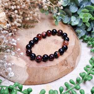 Sardonyx Bracelet 10mm Strength Confidence Protection Willpower Solar Plexus Chakra High Quality Genuine Gemstone Crystal Jewelry Men Women