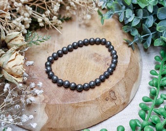 Pyrite Bracelet 6mm | Confidence Protection Willpower Manifestation Money Wealth | High Quality Genuine Gemstone Crystal Jewelry Men Women