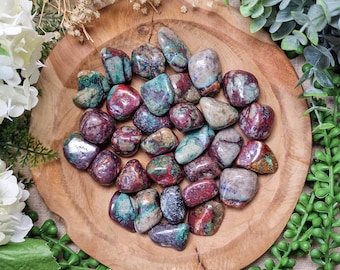 Chrysocolla Copper Cuprite Tumbled Stone Crystal Gemstone Polished Natural High Quality Grade Mineral Rock America USA Taurus Scorpio Zodiac