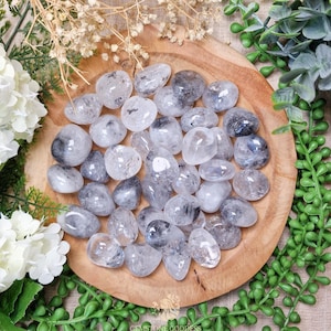 Tibetan Quartz Tumbled Stone, Crystal Gemstone Polished Natural High Quality Grade Mineral Tibet Nepal Rock Himalaya Sacred Frequency