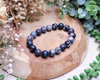 Picasso Jasper Bracelet 10mm | Creativity Strength Clarity Root Sacral Chakra | High Quality Genuine Gemstone Crystal Jewelry Men Women