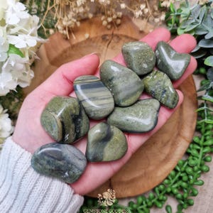 Greenlandite Tumbled Stone, Crystal Gemstone Polished Natural High Quality Grade Mineral Rock Rare Greenland Heart Root Earth Star Chakra