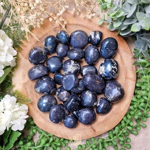 Covellite Tumbled Stone, Crystal Gemstone Polished Natural High Quality Mineral Rock Peru Spiritual Energetic Alchemy Psychic Activation
