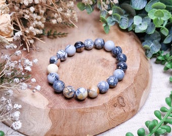 Maligano Jasper Bracelet 10mm Transformation Emotional Balance Spiritual Protection High Quality Genuine Gemstone Crystal Jewelry Men Women