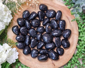 Star Galaxy Granite Tumbled Stone, Crystal Gemstone Polished Natural High Quality Grade Mineral Rock Strength Confidence Cosmic Connection