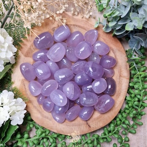 Violet Fluorite Tumbled Stone, Crystal Gemstone Polished Natural High Quality Grade Mineral Rock Clarity Spiritual Protection Awareness