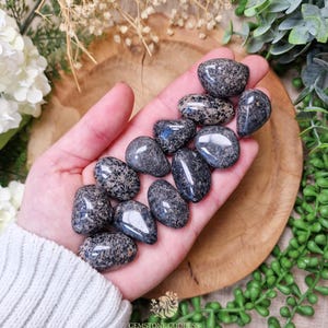 Yooperlite Tumbled Stone, Crystal Gemstone Polished Natural High Quality Grade Mineral Rock UV Reactive Hidden Light Illumination Truth