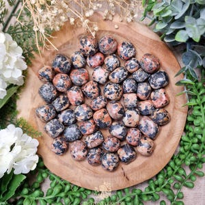 Orthoclase Tumbled Stone, Crystal Gemstone Polished Natural High Quality Grade Mineral Rock Feldspar Moonstone Black Tourmaline Protection