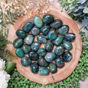 Fuchsite Tumbled Stone, Crystal Gemstone Polished Natural High Quality Grade Mineral Rock Brazil Libra Aquarius Taurus Zodiacs Heart Chakra