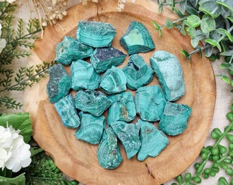 Raw Malachite Rough Rock | Gemstone Natural Crystal High Quality Mineral Interior Sculpture Geode Decoration Cluster Spiritual Decor Altar