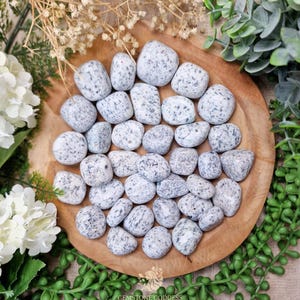 Granite Tumbled Stone, Crystal Gemstone Polished Natural High Quality Grade Mineral Rock Ancient Earth Wisdom Power Stability Masculinity