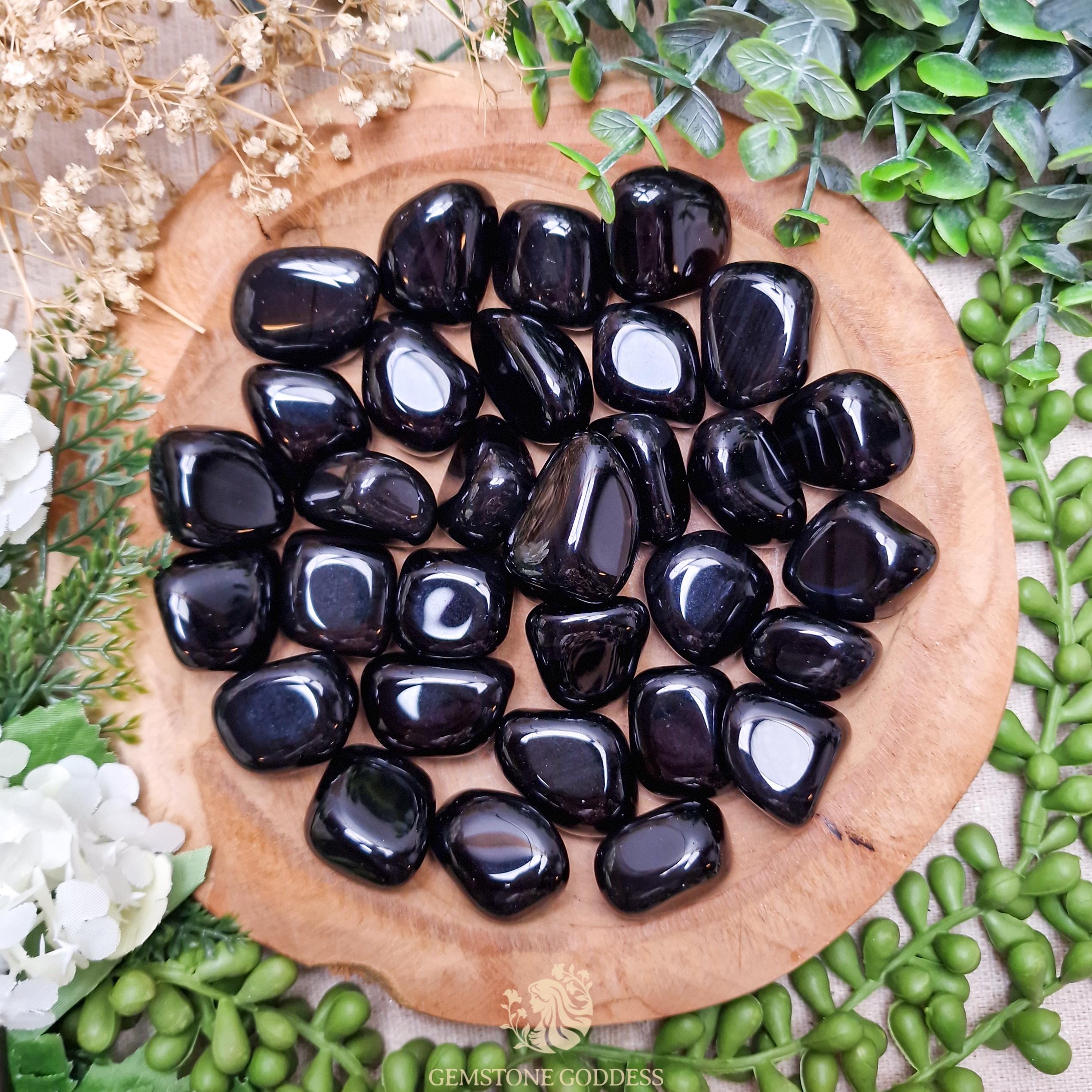 Boîte Ronde En Obsidienne – Fabriquée En Arménie – Noire – Avec Couvercle – Neuf