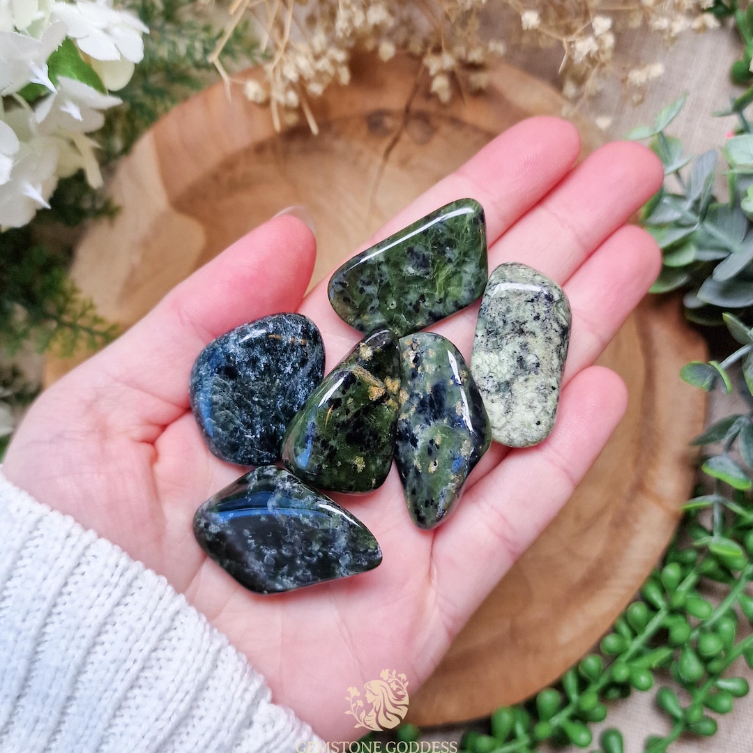 Antigorite Tumbled Stone, Crystal Gemstone Polished Natural High ...