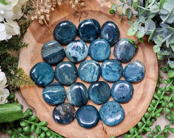 Ocelot Jasper Pocket Stone | Palm Stone Hand Gemstone Crystal Rock Gift Polished Smooth Stone Flat Disk Worry Stone Pocket Hug Spiritual