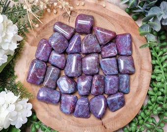 Ruby in Kyanite Tumbled Stone, Crystal Gemstone Polished Natural High Quality Mineral Rock Balance Courage Intuition Strength Spiritual