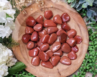 Goldstone Tumbled Stone Crystal Gemstone Polished Natural High Quality Mineral Rock Motivation Confidence Manifestation Energy Boost Success