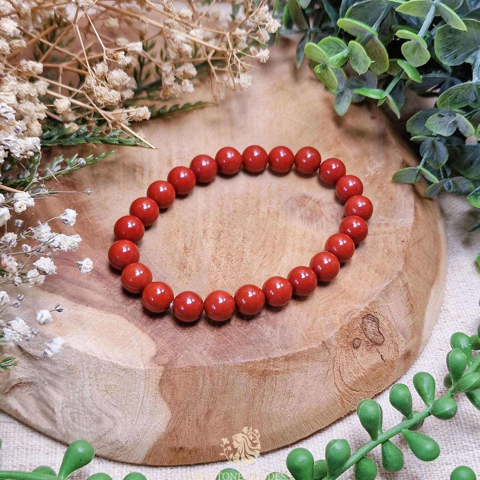 Red Jasper Bracelet 8mm | Strength Grounding Courage Vitality