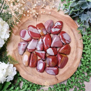 Noreena Jasper Tumbled Stone, Crystal Gemstone Polished Natural High Quality Grade Mineral Rock Australia Life Force Earth Connection