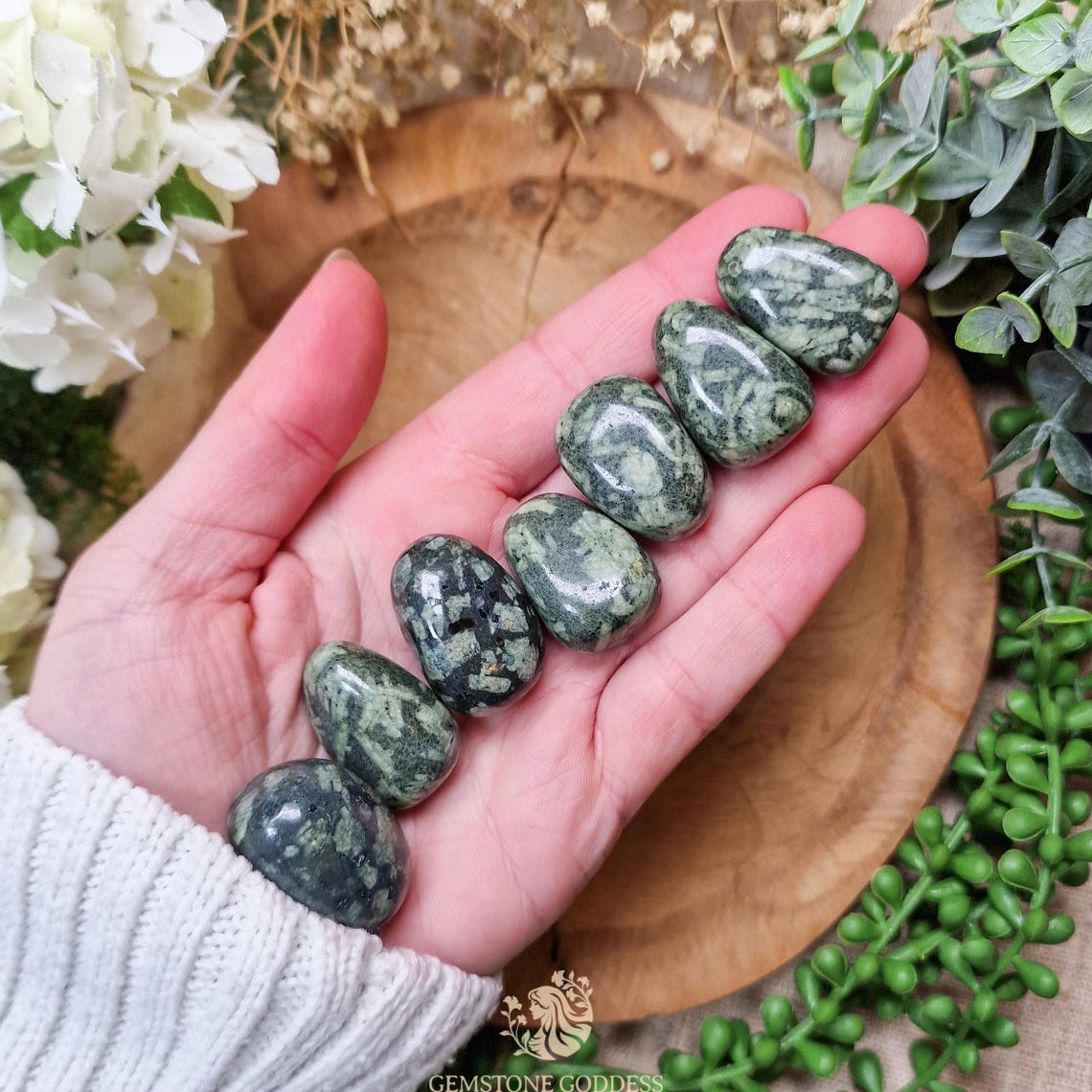 Chinese Writing Stone Tumbled Stone Crystal Gemstone Polished Natural ...