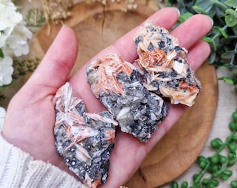 Raw Barite Cerussite Galena Rough Rock Gemstone Natural Crystal High Quality Mineral Interior Sculpture Geode Cluster Spiritual Decor Altar