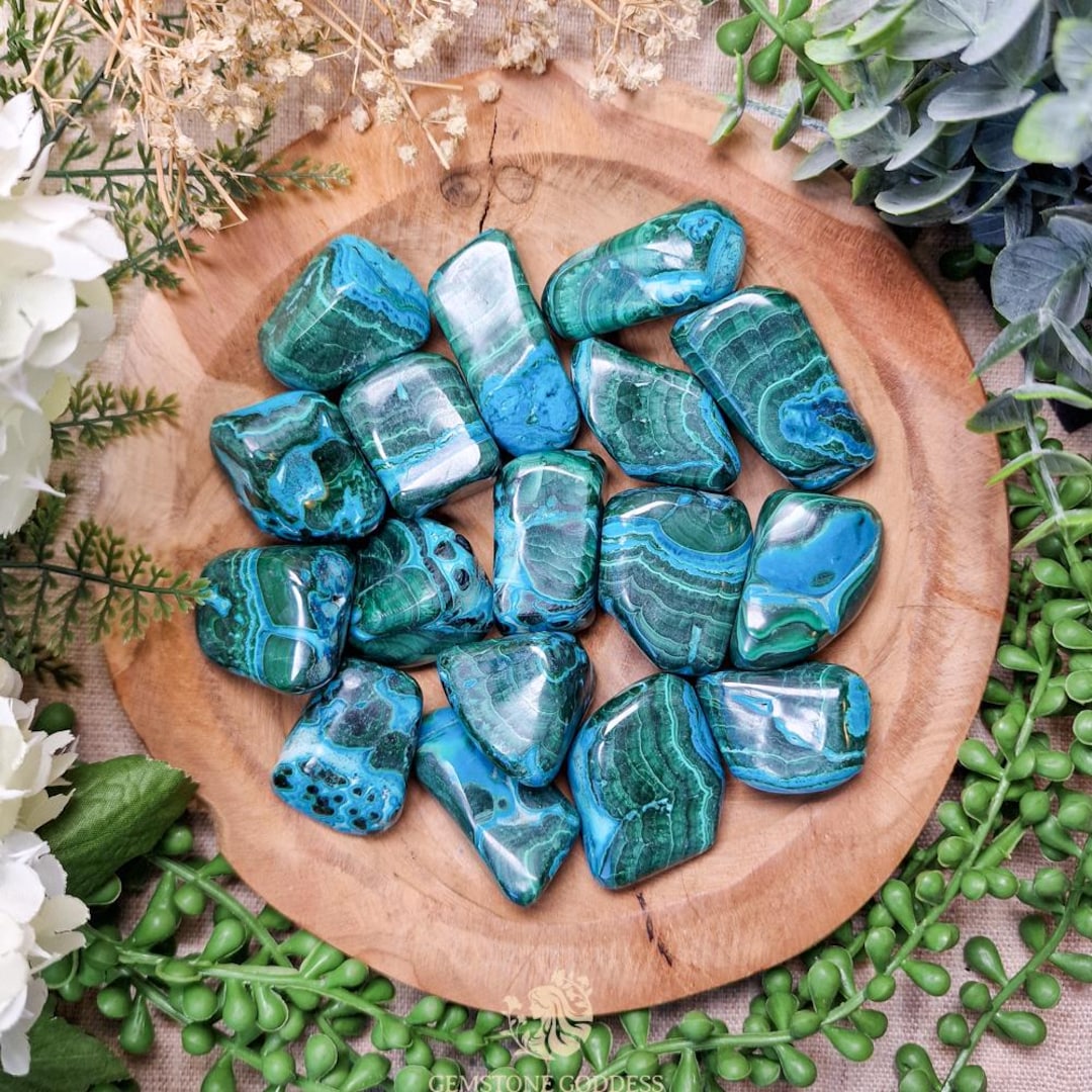 Malacolla Tumbled Stone, Crystal Gemstone Polished Natural High