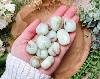 Blue Andean Opal Tumbled Stone, Crystal Gemstone Polished Natural High Quality Grade Mineral Rock Peru Peruvian Andes Pisces Libra Cancer