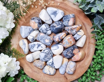 Maligano Jasper Tumbled Stone, Crystal Gemstone Polished Natural High Quality Grade Mineral Rock Indonesia Grounding Strength Creativity