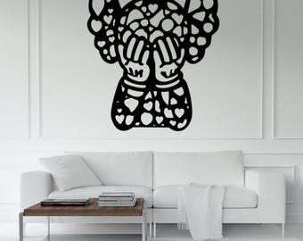 Kaws Style Vector Character Design for Laser Cutting (Digital File)
