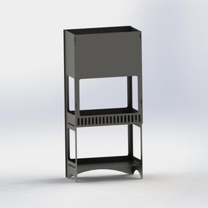 DXF Datei Datei - Faltbare Feuerstelle im Freien -Plasma, Wasserstrahl, Laserschneiden - DIY Feuerstelle Design - Digitaler Download