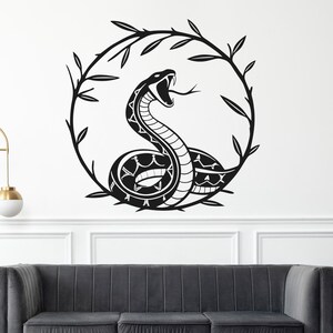 DIY Coiled Snake Wall Art Laser Cut – Elegant Serpent Design in Oval Frame (dxf, dwg, svg, pdf, ai, cdr, plt, png)