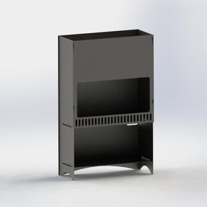 DXF Datei Datei - Faltbare Feuerstelle im Freien -Plasma, Wasserstrahl, Laserschneiden - DIY Feuerstelle Design - Digitaler Download