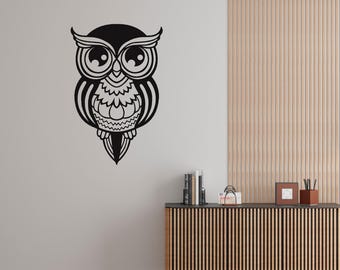 DIY Flying Owl Wall Art Laser Cut – Intricate Design, DXF