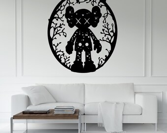 Kaws-Inspired Vector Character Design, Laser Cut Files (Digital Download)