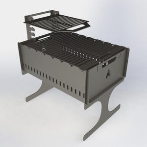 DIY Portable Grill & Fire Pit DXF-Dateien - Zusammenklappbares Design für CNC-Plasma-Laserschneiden