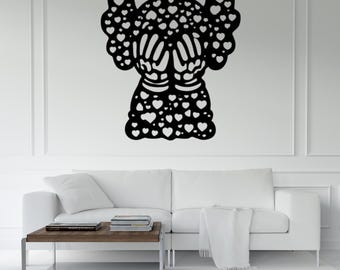 Kaws-Style Character Vector Art – Laser Cut Design (Digital Download)