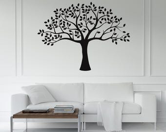 Large Tree Wall Art DXF, Nature Landscape Decor, Wide Branching Tree Vector for Laser Cut, CNC Plasma Cutting Design, Botanical Metal Art
