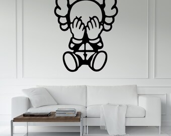 Kaws-Inspired Wall Art Vector Design for Laser, Plasma Cutting, Engraving, and Printing – Includes dxf, dwg, svg, pdf, ai, cdr, plt, png
