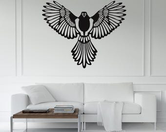 Flying Eagle DXF, Bird Wall Art Decor, Falcon Silhouette Vector for Laser Cut, CNC Plasma Cutting Design, Majestic Wings Metal Art