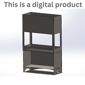 DXF Datei Datei - Faltbare Feuerstelle im Freien -Plasma, Wasserstrahl, Laserschneiden - DIY Feuerstelle Design - Digitaler Download