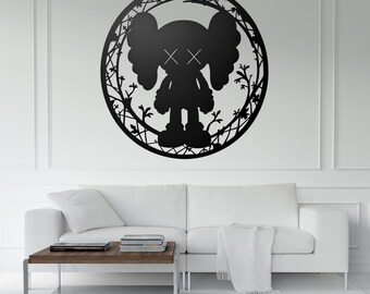 Kaws-style vector character design for laser and plasma cutting, engraving, and printing (dxf, dwg, svg, pdf, ai, cdr, plt, png)