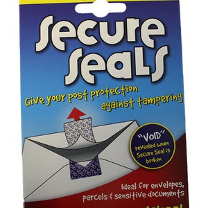 4 x Sichere Sicherheit Selbstklebende manipulationssichere Siegel 12 pro Packung 202095