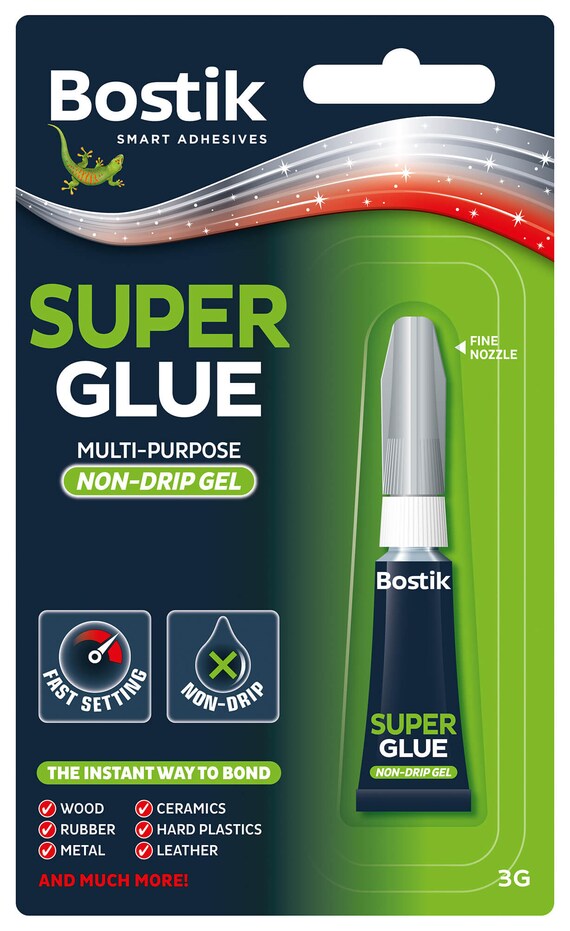 CAMALEAO Super Glue Gel for Plastic, Metal, Glass, Ceramic, Wood