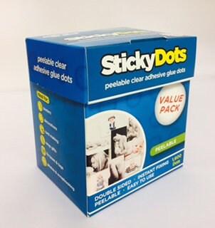 Sellotape Sticky Dots Removable 10mm 1600 Pack