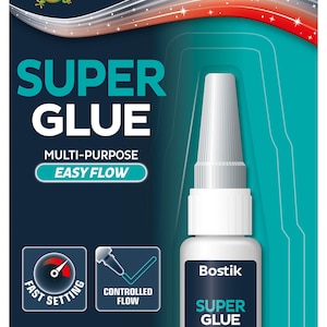 6 x Bostik Super Glue Adhesive 5ml Liquid Easy Flow-fles 80608