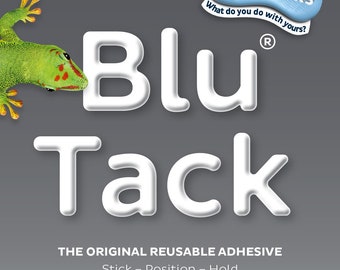 2 x Bostik Blu Tack Dark Grey Mastic Adhesive Putty 30619627