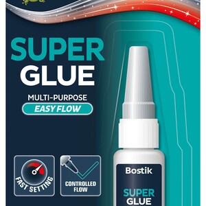 12 x Bostik Super Glue Adhesive 5ml Liquid Easy Flow-fles 80608