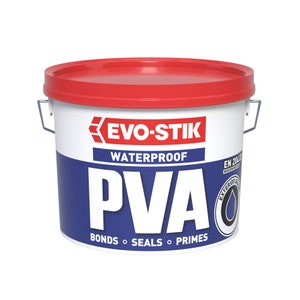 2 Evo Stik imperméable Evo Bond PVA colle de construction apprêt scellant mélange 2,5 L